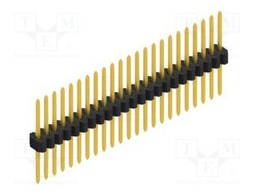Connector: pin strips; pin header; male; PIN: 23; 1.27mm; THT; 1x23