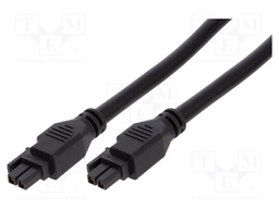 Cable: Mega-Fit-Mega-Fit; female; Mega-Fit; 5.7mm; PIN: 2; 23A; 300V