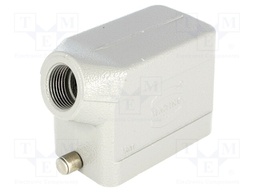 Enclosure: for Han connectors; Han; size 10B; for cable; angled
