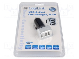 Automotive power supply; USB A socket x3; Sup.volt: 12÷24VDC