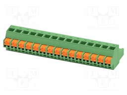 PCB connector, nominal cross section: 2.5 mm2, color: green,