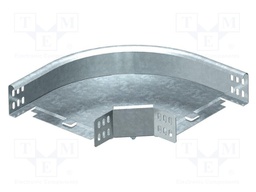 90 ° horizontal bend; Application: with an angle connector