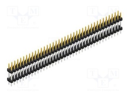Connector: pin strips; pin header; male; PIN: 76; 2mm; THT; 2x38