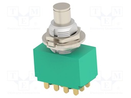 Switch: push-button; Pos: 2; 4PDT; 3A/250VAC; 4A/28VDC; ON-ON; 1GΩ