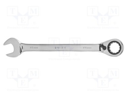 Wrench; combination spanner,with ratchet; 19mm; with switch