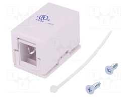 Socket; RJ45 housing; unshielded,Keystone; Colour: white; female