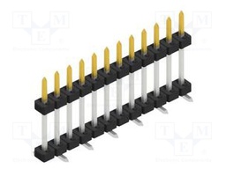 Connector: pin strips; pin header; male; PIN: 12; 2mm; SMT; 1x12