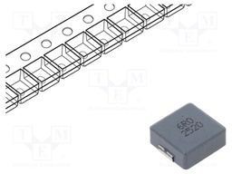 Inductor: wire; SMD; 6uH; ±20%; 13.5x12.5x4.8mm