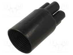 Cable breakout; 81/27mm; black; Diam.after shrinking: 31/6.9mm