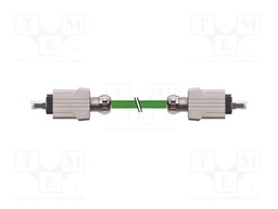 Patch cord; RJ45 plug,both sides; 5e; stranded; Cu; PUR; green; 30m