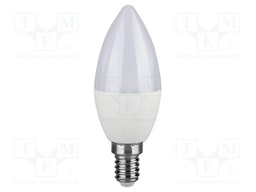LED lamp; white warm; E14; 220÷240VAC; 250lm; P: 2.9W; 180°; 3000K