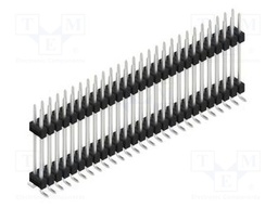 Connector: pin strips; pin header; male; PIN: 54; 2.54mm; SMT; 2x27