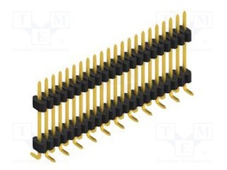 Connector: pin strips; pin header; male; PIN: 22; 1.27mm; SMT; 1x22