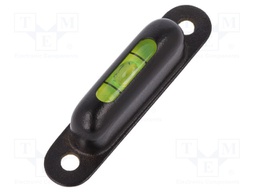 Spirit level; viewing window top; H: 13mm; Ømount.hole: 4.5mm