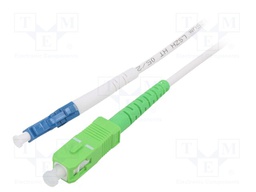Fiber patch cord; OS2; LC/UPC,SC/APC; 2m; Optical fiber: 9/125um