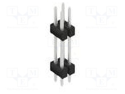 Connector: pin strips; pin header; male; PIN: 4; 2.54mm; THT; 2x2