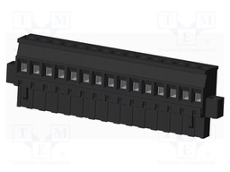 Connector: pluggable terminal block; plug; female; angled 90°
