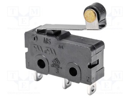 Microswitch SNAP ACTION; 5A/250VAC; with lever (with roller)