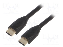 Cable; HDMI 1.4; HDMI plug,both sides; 3m; black; 30AWG; Core: CCS