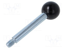 Lever; Ext.thread: M10; Plunger mat: zinc plated steel; 100mm