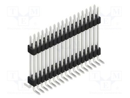 Connector: pin strips; pin header; male; PIN: 34; 1.27mm; SMT; 2x17