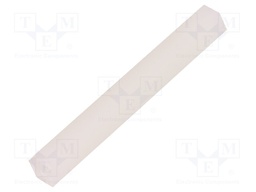 Screwed spacer sleeve; hexagonal; polyamide; M3; 42mm