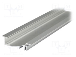 Profiles for LED modules; recessed; natural; L: 2m; aluminium