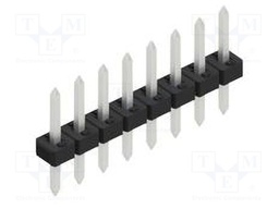 Connector: pin strips; pin header; male; PIN: 8; 2mm; THT; 1x8; 100V