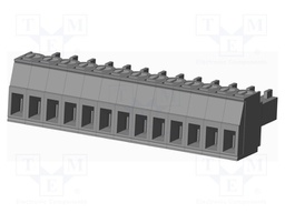 Connector: pluggable terminal block; plug; female; straight; grey