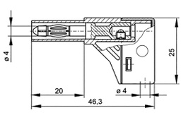 Plug; 4mm banana; 24A; 1kVDC; green; insulated,angled; 0.5÷1.5mm2
