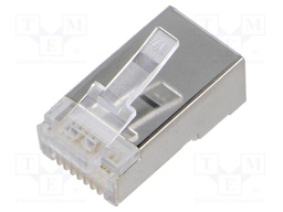 Connector: RJ45; plug; PIN: 8; Cat: 6a; Layout: 8p8c; for cable