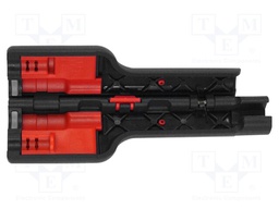 Stripping tool; Wire: coaxial; Length: 125mm; Øcable: 6÷10mm