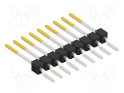 Connector: pin strips; pin header; male; PIN: 9; 2.54mm; SMT; 1x9