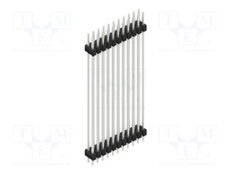 Connector: pin strips; pin header; male; PIN: 22; 2.54mm; THT; 2x11