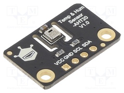 Sensor: atmospheric; 2÷5VDC; I2C; AHT20; 30x20.5mm; Ch: 1; -40÷85°C