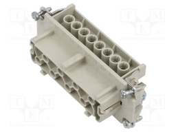 Connector: rectangular; female; EPIC H-BVE; PIN: 8; 8+PE; 16A; 630V