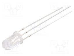 LED; 5mm; bicolour; red/green; 3000÷4200mcd; 4200÷5800mcd; 30°