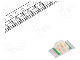 LED; SMD; 1206; green; 5÷12mcd; 3.2x1.6x1.05mm; 140°; 2.2÷2.5V; 20mA
