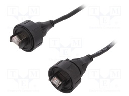 Patch cord; 3m; Buccaneer Ethernet; PIN: 8; gold-plated; 1.5A; IP68