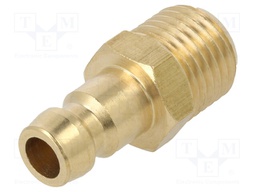 Connector; connector pipe; 10bar; Seal: FPM; Enclos.mat: brass