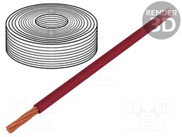 Mains cable; red; 30m; Application: car installations; 4mm; 10AWG