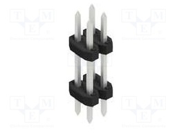 Connector: pin strips; pin header; male; PIN: 4; 2mm; THT; 2x2; 100V