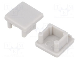 Cap for LED profiles; grey; ABS; Application: SMART10