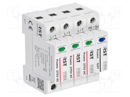 Surge arrester; Type 1+2; In 8/20us: 50kA; Uoper.max: 275VAC; IP20