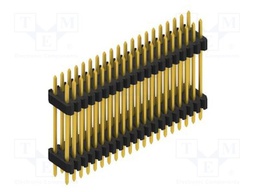 Connector: pin strips; pin header; male; PIN: 40; 1.27mm; THT; 2x20