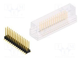 Connector: pin strips; pin header; male; PIN: 28; 2.54mm; SMT; 2x14