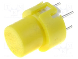 Switch: keypad; Pos: 2; SPST-NO; 0.01A/32VDC; yellow; Mounting: THT