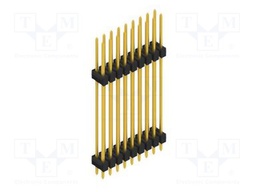Connector: pin strips; pin header; male; PIN: 18; 2.54mm; THT; 2x9