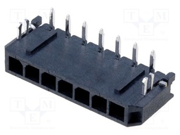 Socket; wire-board; male; Micro-Fit 3.0; 3mm; PIN: 7; THT; 5A; tinned