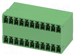 PCB headers, nominal cross section: 1.5 mm?, color: green, n